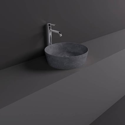 Νιπτήρας Skin Blush Concrete Grey 42x42cm